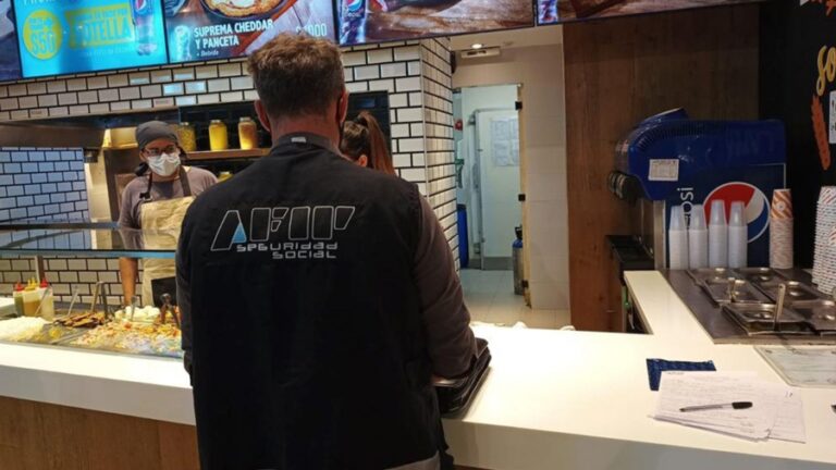 La AFIP detectó incumplimiento laboral en locales gastronómicos de shoppings