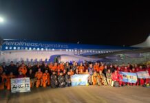 Aerolíneas Argentinas realizó dos vuelos especiales con destino Venezuela como parte del operativo de ayuda humanitaria