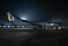 Aerolíneas: el avión mas argentino del mundo partió a Dallas con hinchas de la selección