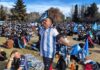 San Rafael vuelve a reunirse frente a la pantalla gigante para Argentina vs España