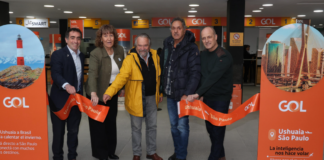 Scioli celebró el nuevo vuelo directo de GOL Linhas Aéreas entre São Paulo y Ushuaia