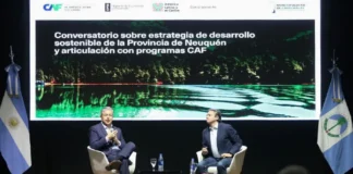 CAF eligió Neuquén para celebrar 25 años de vínculo con la Argentina y destacó el trabajo “desde del minuto cero”