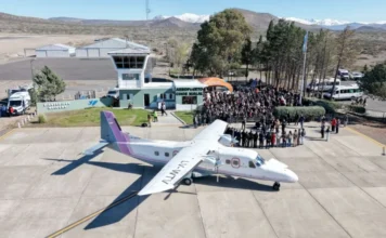 Chos Malal recuperó su conexión aérea con Neuquén capital